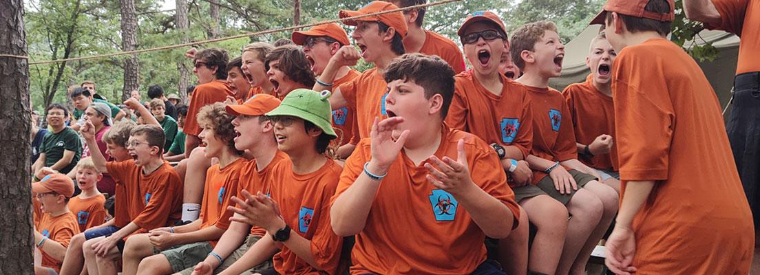Troop 93 at the 2023 Paul Bunyon Field Day at Camp Horseshoe